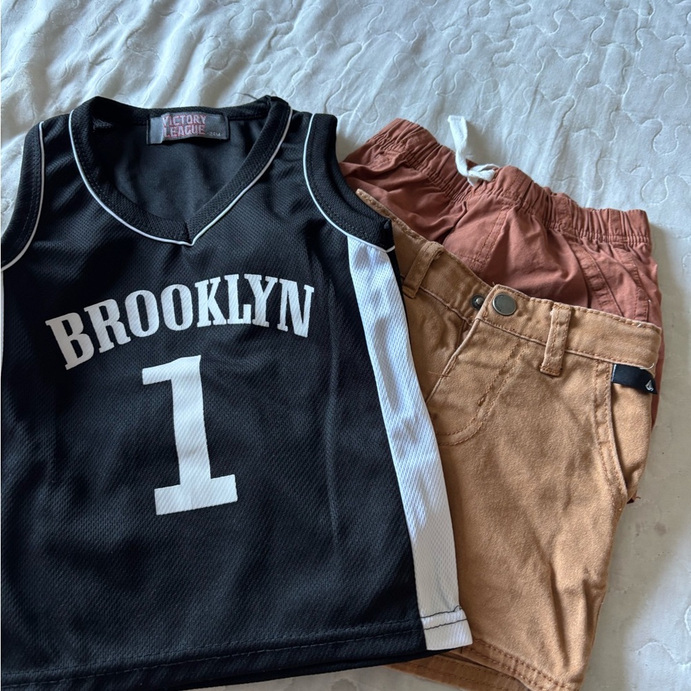 Kids Black and White Brooklyn Tank Top
